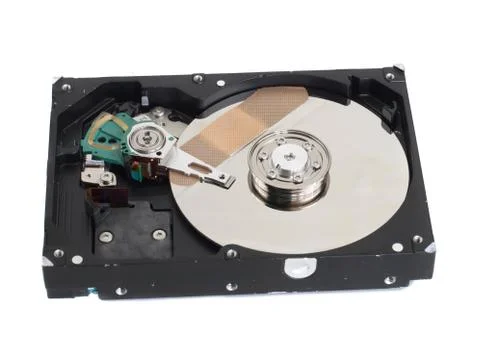 Bandage on a hard disk drive Stock Photos
