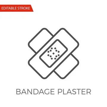 Bandage Plaster Vector Icon Stock Illustration