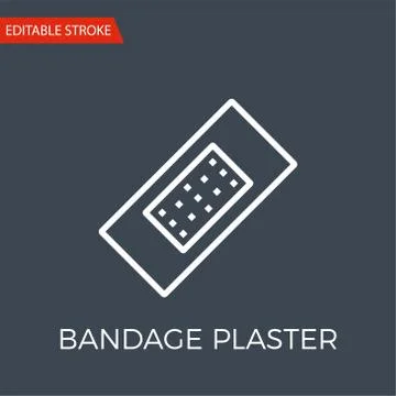 Bandage Plaster Vector Icon Stock Illustration