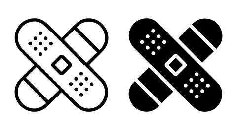 Bandage vector icon. Stock Illustration