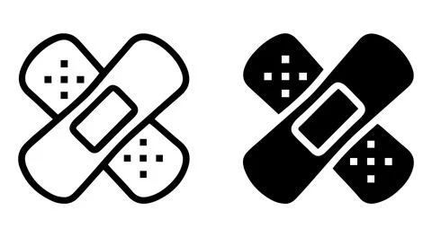 Bandage vector icon. Illustrazione stock