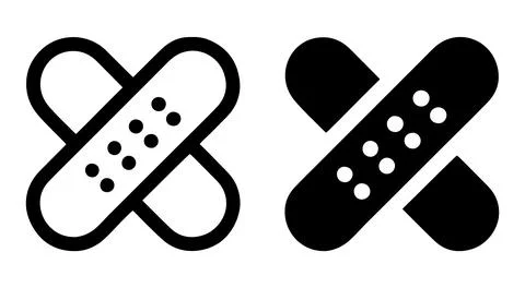 Bandage vector icon. Illustrazione stock