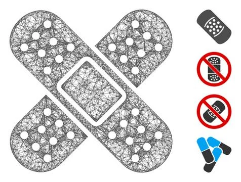 Bandage Web Vector Mesh Illustration Ilustración de archivo