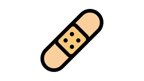 Bandaid Animation Stock Footage 196942326