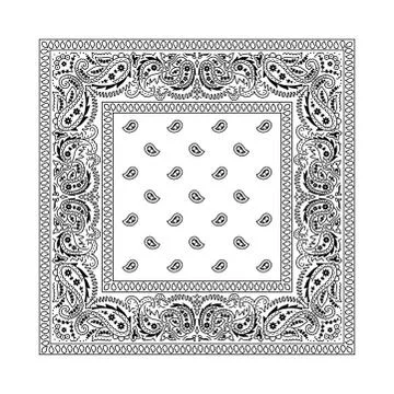 Bandana 2 - White Stockillustratie