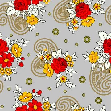 Bandana Pattrern For textile pattern Stock Illustration