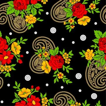 Bandana Pattrern For textile pattern Stock Illustration