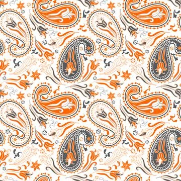 Bandana Pattrern For textile pattern Stock Illustration