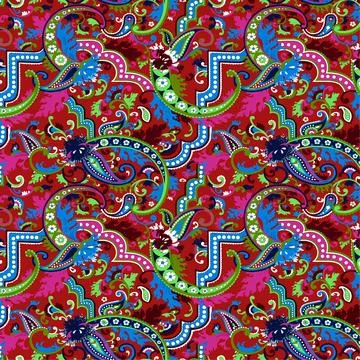 Bandana Pattrern For textile pattern Stock Illustration