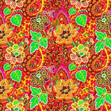 Bandana Pattrern For textile pattern Stock Illustration