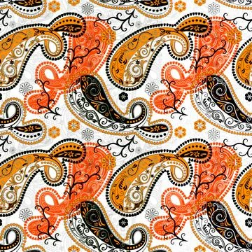 Bandana Pattrern For textile pattern Stock Illustration