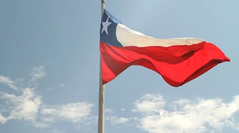 Bandera Chilena Stock Footage 11831495