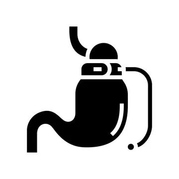 Banding bariatric line icon vector illustration Stock Illustration