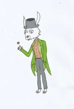 Bandit Rabbit Stock Illustration