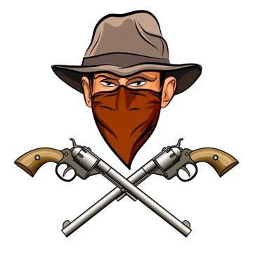 Bandit wit a Guns Stock Illustration