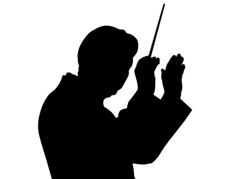 Bandmaster. the graphics. the silhouette.. Stock Illustration