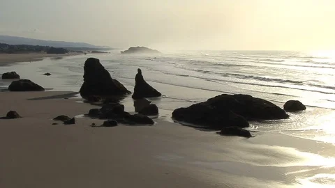 Bandon beach Stock Footage 74062224