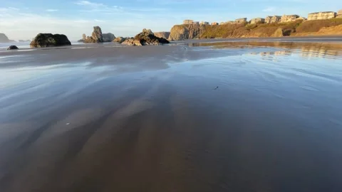 Bandon Beach Oregon Stock Footage 329449338