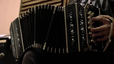 Bandoneon closeup Stock Footage 208824021
