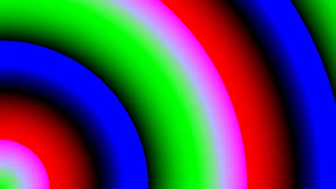 Bands of Bright Candy Rock Lines Rings Stock Footage