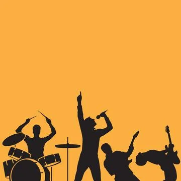 Bands silhouette Stock Illustration