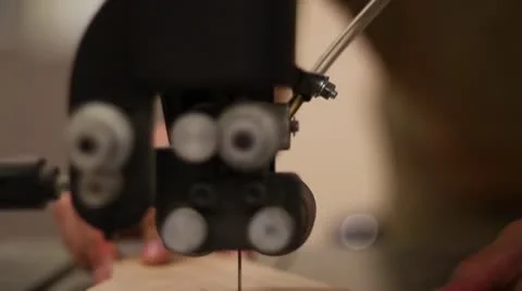 Bandsaw Jib down Stock-Footage 10717498