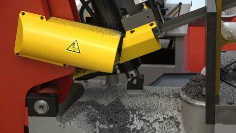 Bandsaw machine Stock Footage 77580837