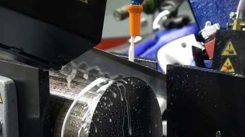 Bandsaw machine Stock Footage 77581470