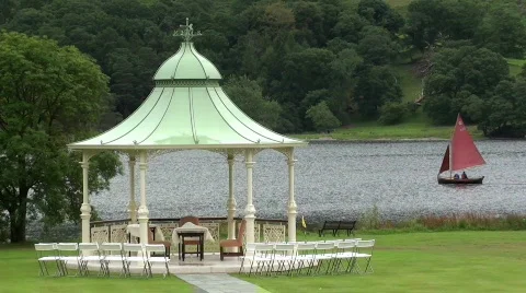 Bandstand lakes Stock Footage 879031