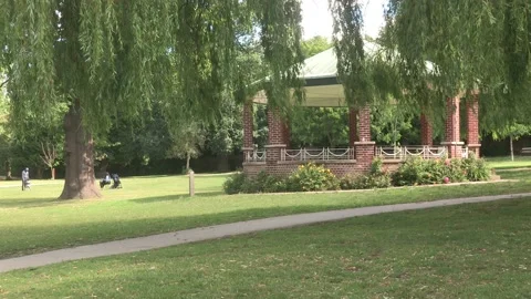 Bandstand in the park Video stock 135907708