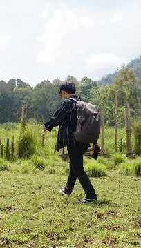 Bandung, West Java, Indonesia, May 7, 2022, Tourists enjoy the atmosphere o.. Stock-Fotos