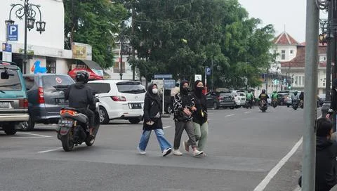 Bandung, West Java. May 26, 2023, the atmosphere of the Asia-Africa Bandung.. Foto stock