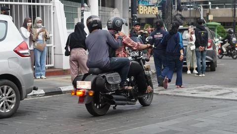 Bandung, West Java. May 26, 2023, the atmosphere of the Asia-Africa Bandung.. Stock-Fotos