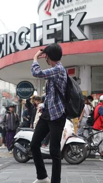 Bandung, West Java. May 26, 2023, the atmosphere of the Asia-Africa Bandung.. Stock-Fotos