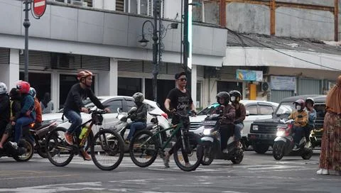Bandung, West Java. May 26, 2023, the atmosphere of the Asia-Africa Bandung.. Stock-Fotos