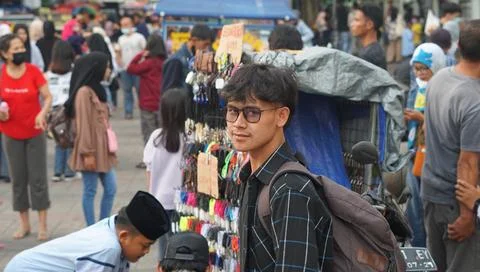 Bandung, West Java. May 26, 2023, the atmosphere of the Asia-Africa Bandung.. Foto stock