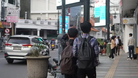 Bandung, West Java. May 26, 2023, the atmosphere of the Asia-Africa Bandung.. Stock-Fotos