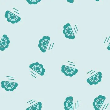 Bandwidth cloud computing glyph seamless pattern Stock Illustration