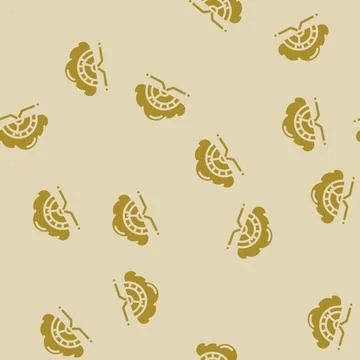 Bandwidth cloud computing glyph vector seamless pattern イラスト素材