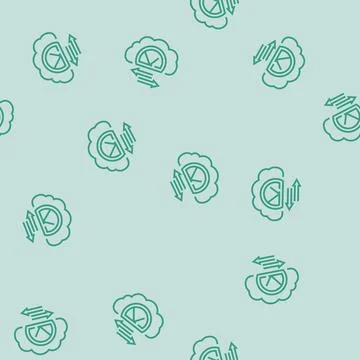 Bandwidth cloud computing line seamless pattern Stockillustratie