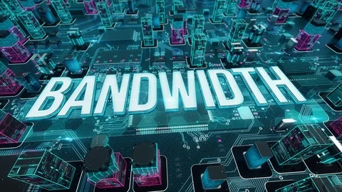 Bandwidth with digital technology concept Stock Footage 103057852