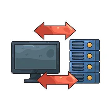 Bandwidth illustration Stock Illustration