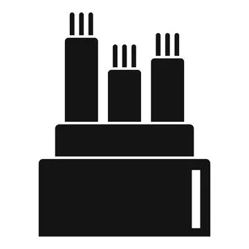 Bandwidth optical fiber icon, simple style Stock Illustration