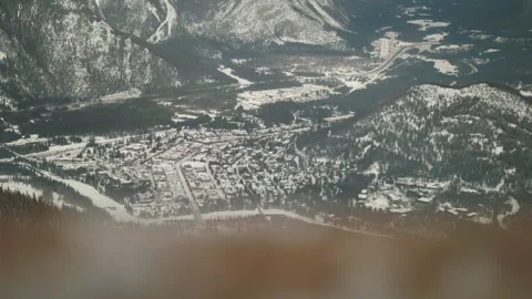 Banff from above Stock Footage 246886232