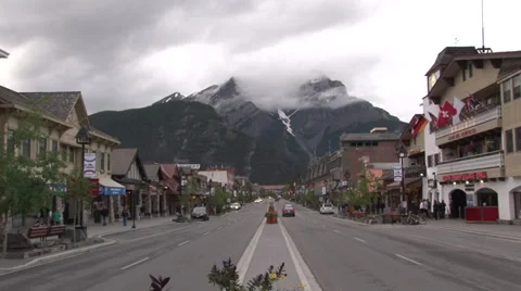 Banff - Alberta - Canada Stock Footage 36076200