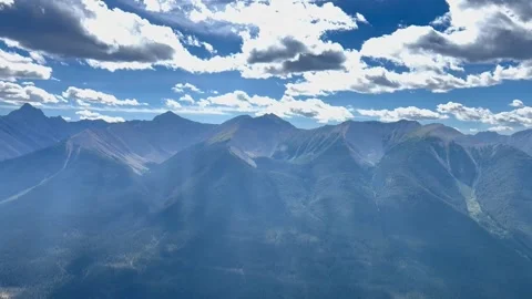 Banff Canada September 04 2024 view of Sulphur mountain ridge 스톡 동영상 343696754