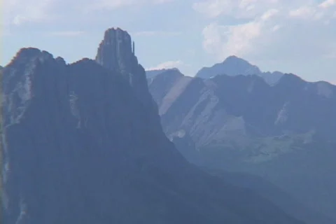 Banff high Mt Peak Stock Footage 147502