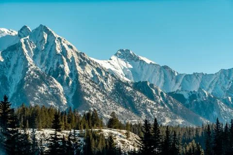 Banff Mountains Stock Photos