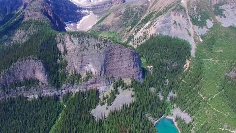 Banff park Alberta aerial Stock Footage 70403521