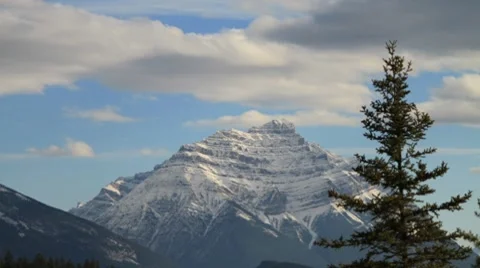 Banff park near jasper medium wide Stock Footage 7752695